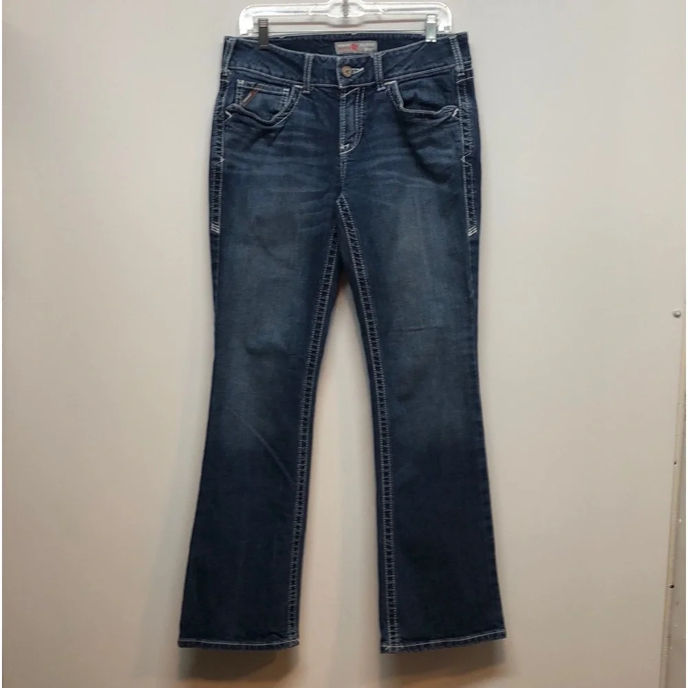 Ariat Women's FR Mid Rise DuraStretch Basic Boot Cut Jean Women's 29R western - Picture 14 of 15